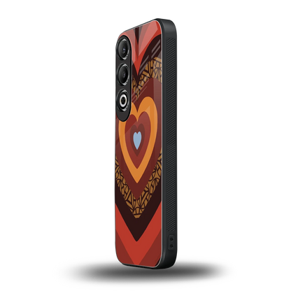 Y2K Caramel Crush Hearts oneplus nord ce 4 mobile cover | shockproof glass phone case