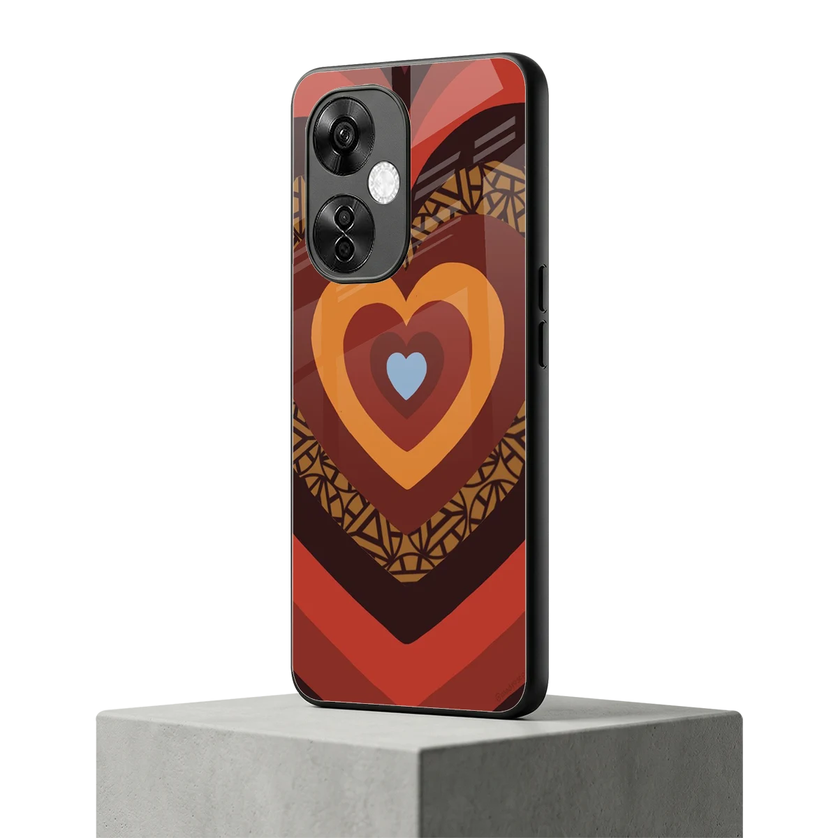 Y2K Caramel Crush Hearts oneplus nord ce 3 lite mobile cover | shockproof glass phone case