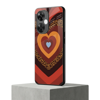 Y2K Caramel Crush Hearts oneplus nord ce 3 lite mobile cover | shockproof glass phone case