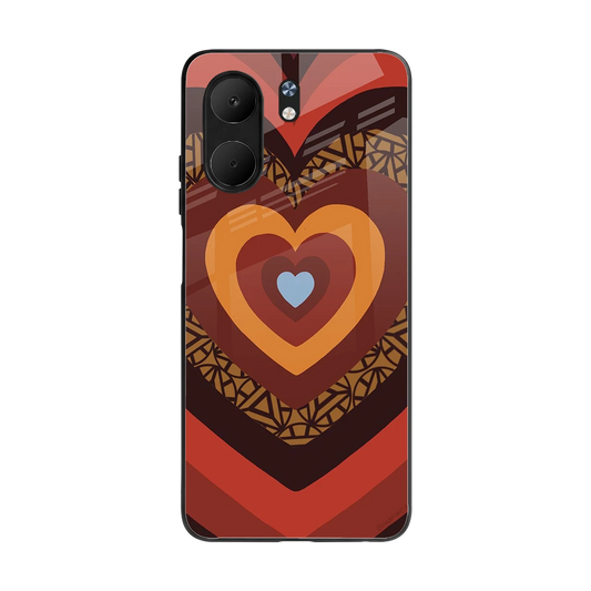 Y2K Caramel Crush Hearts back phone cover | glass case for oppo a5x 5g