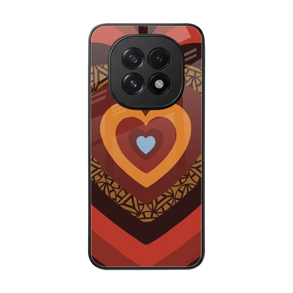 Y2K Caramel Crush Hearts back phone cover | glass case for oppo f29 5g