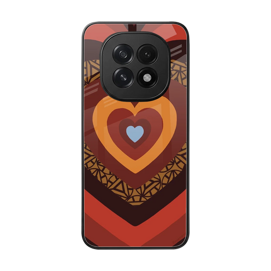 Y2K Caramel Crush Hearts back phone cover | glass case for oppo f29 5g