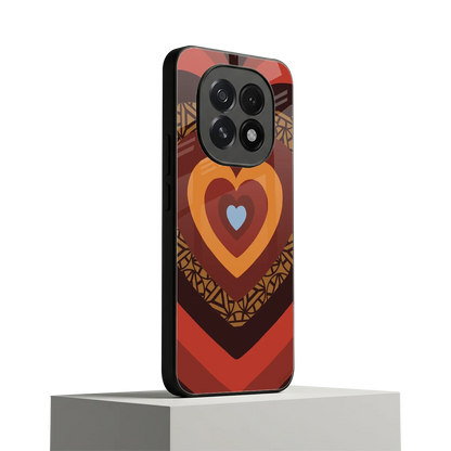 Y2K Caramel Crush Hearts oppo f29 5g mobile cover | shockproof glass phone case