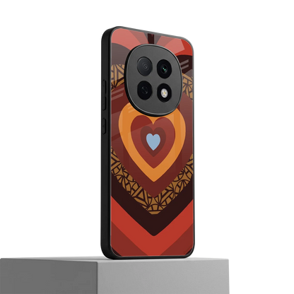 Y2K Caramel Crush Hearts oppo f29 pro 5g mobile cover | shockproof glass phone case