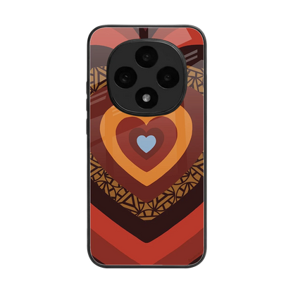 Y2K Caramel Crush Hearts back phone cover | glass case for oppo f31 pro 5g