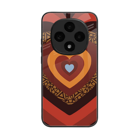 Y2K Caramel Crush Hearts back phone cover | glass case for oppo f31 pro 5g