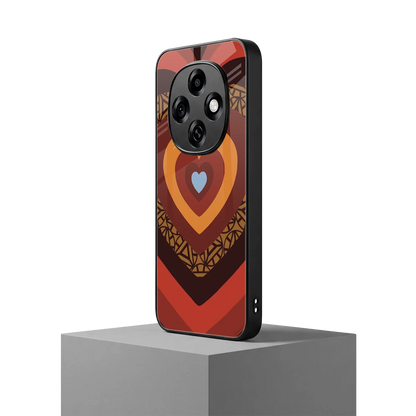 Y2K Caramel Crush Hearts oppo f31 pro 5g mobile cover | shockproof glass phone case