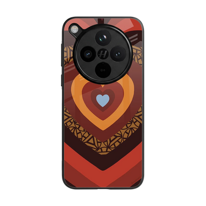 Y2K Caramel Crush Hearts back phone cover | glass case for oppo find x8