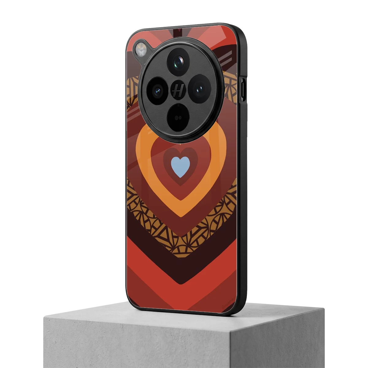 Y2K Caramel Crush Hearts oppo find x8 mobile cover | shockproof glass phone case