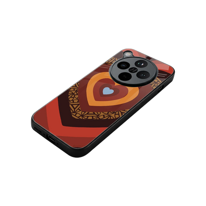 Y2K Caramel Crush Hearts stylish phone case for oppo find x8 | glossy glass and slim fit