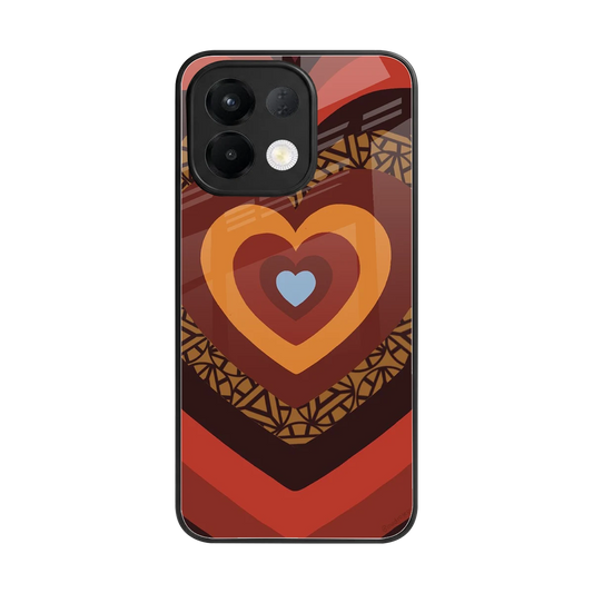 Y2K Caramel Crush Hearts back phone cover | glass case for oppo k13 5g
