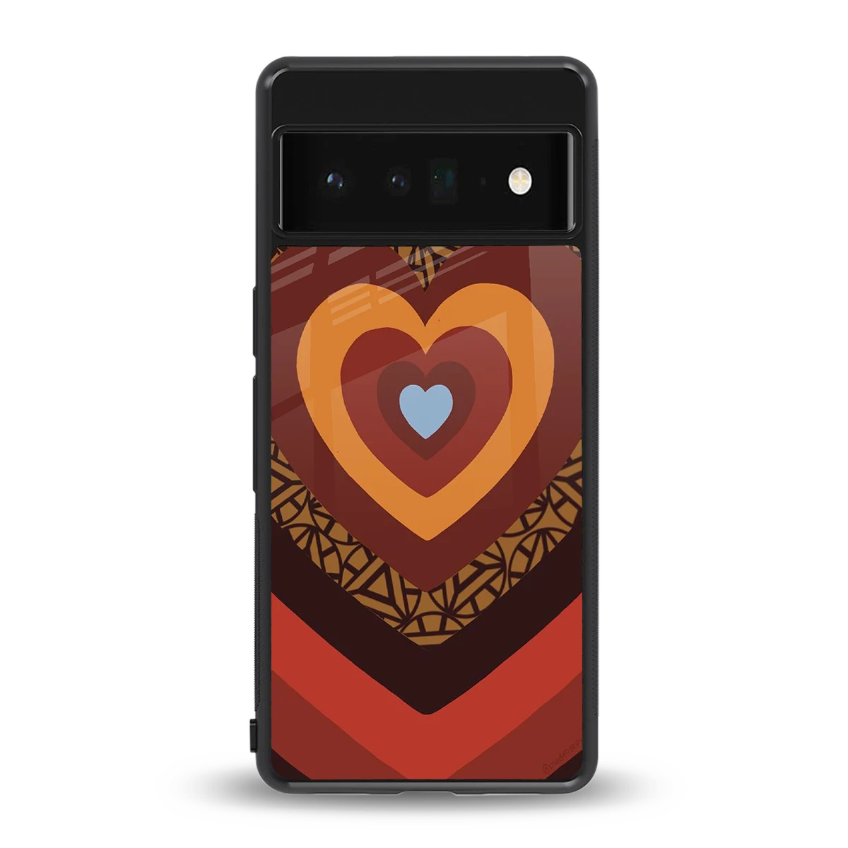 Y2K Caramel Crush Hearts back phone cover | glass case for google pixel 6 pro