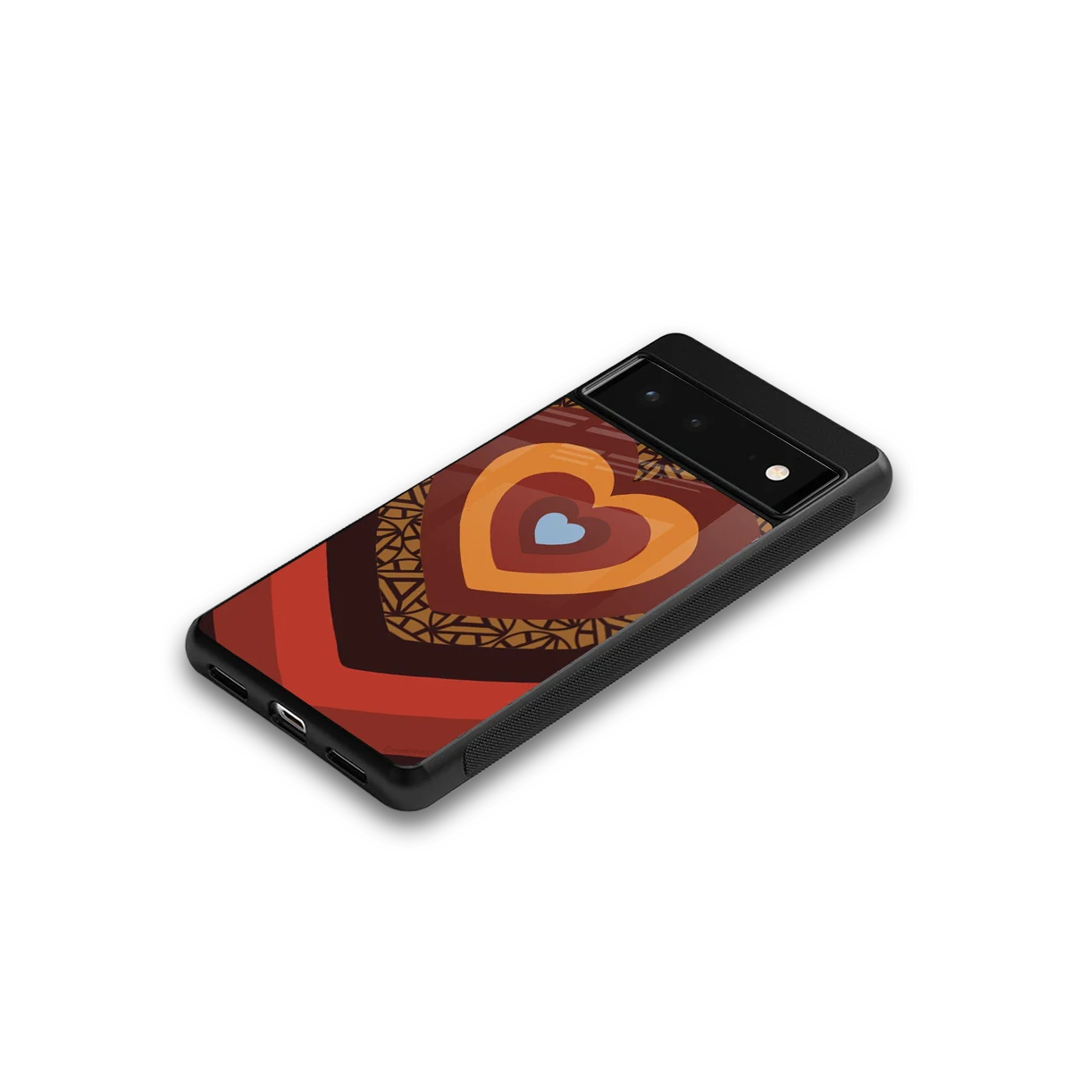 Y2K Caramel Crush Hearts google pixel 6 mobile cover | shockproof glass phone case