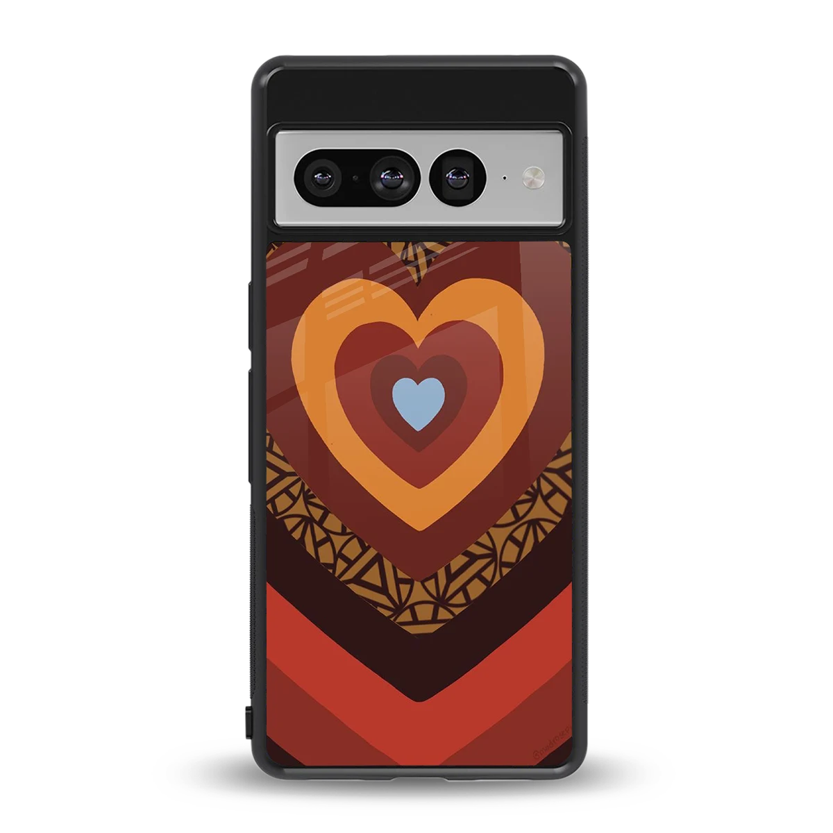 Y2K Caramel Crush Hearts back phone cover | glass case for google pixel 7 pro
