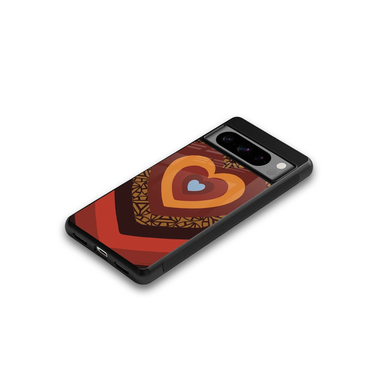 Y2K Caramel Crush Hearts google pixel 8 pro mobile cover | shockproof glass phone case