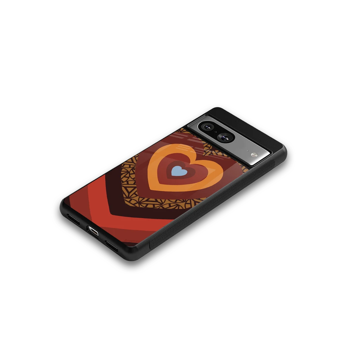 Y2K Caramel Crush Hearts google pixel 8 mobile cover | shockproof glass phone case