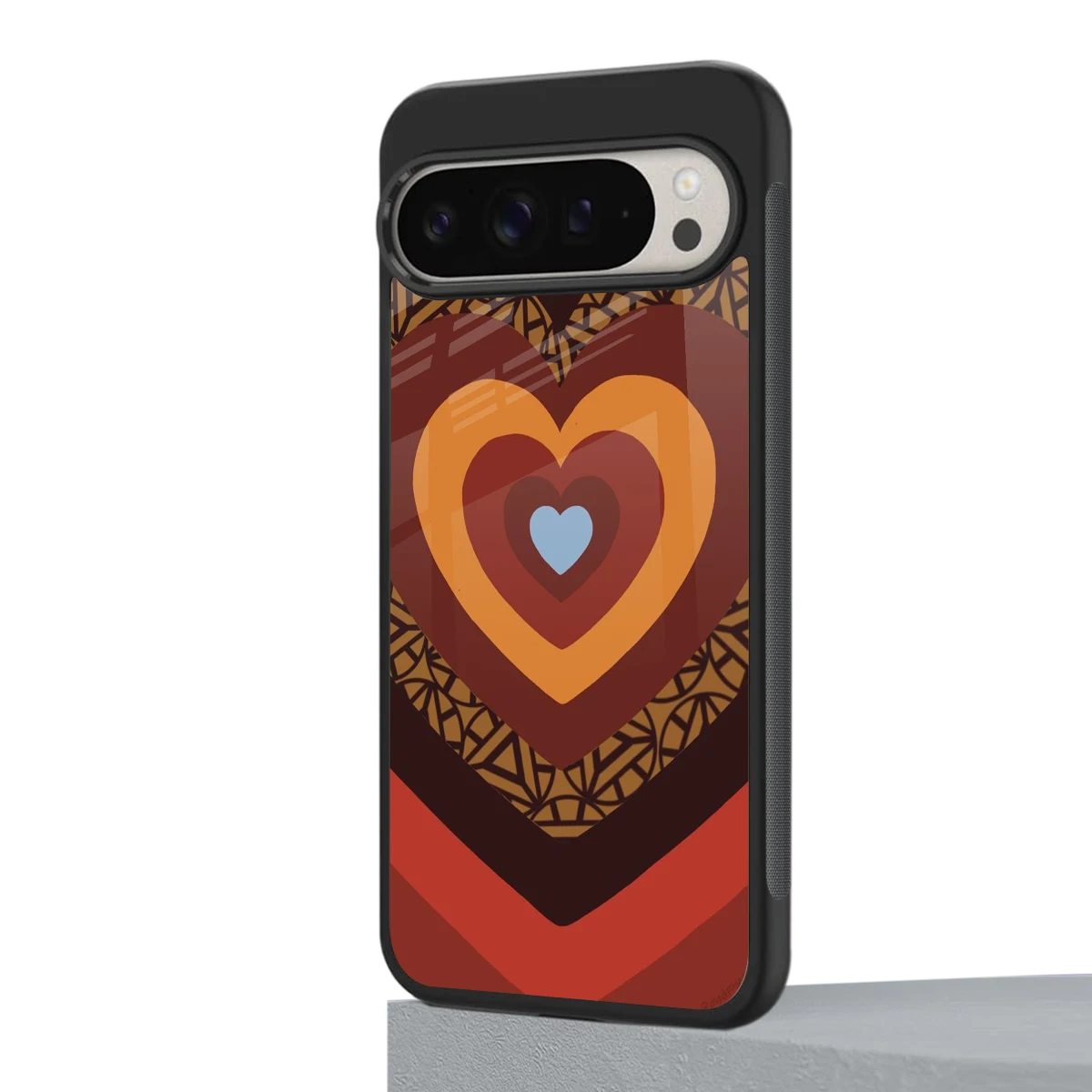 Y2K Caramel Crush Hearts google pixel 9 pro xl mobile cover | shockproof glass phone case