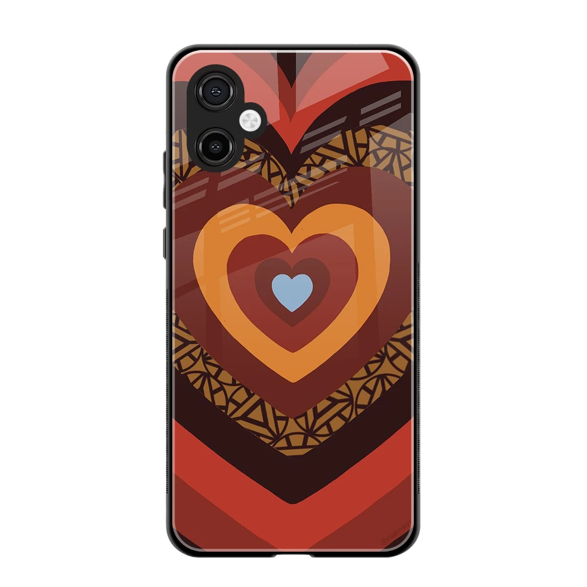 Y2K Caramel Crush Hearts back phone cover | glass case for samsung galaxy a06 5g