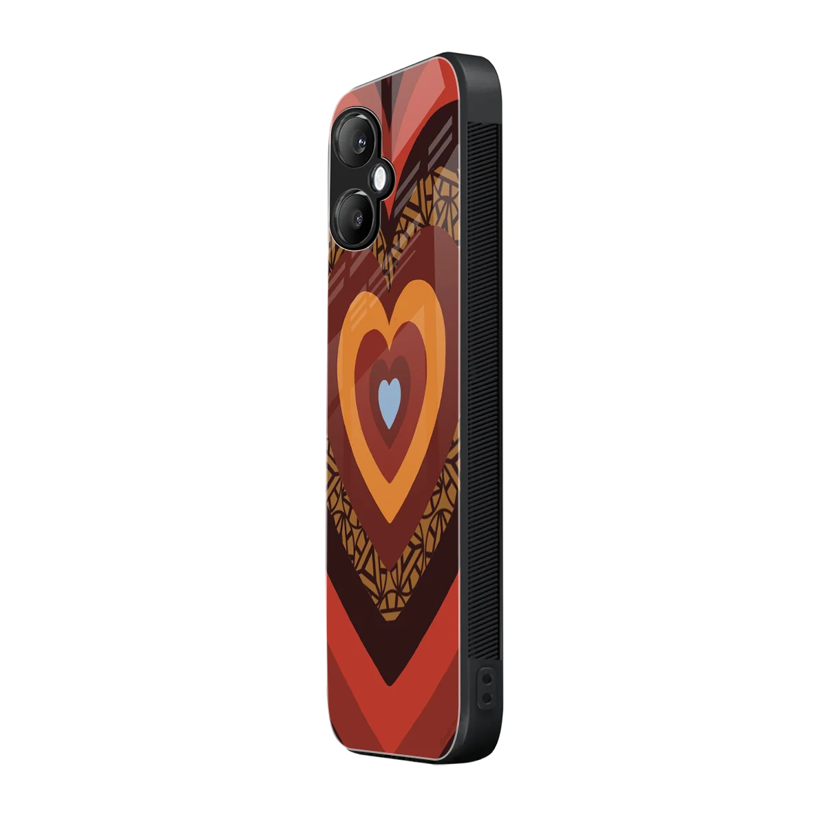 Y2K Caramel Crush Hearts samsung galaxy a06 5g mobile cover | shockproof glass phone case