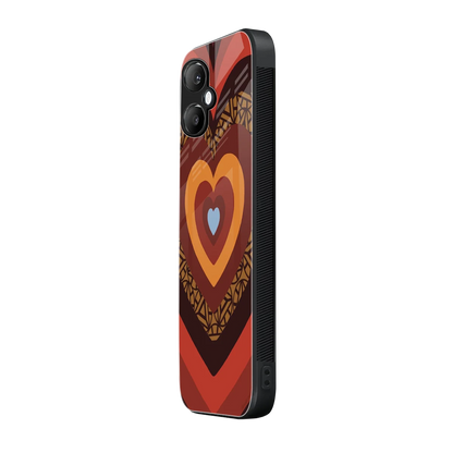 Y2K Caramel Crush Hearts samsung galaxy a06 5g mobile cover | shockproof glass phone case