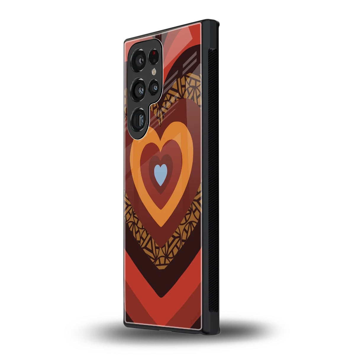 Y2K Caramel Crush Hearts samsung galaxy s24 ultra mobile cover | shockproof glass phone case