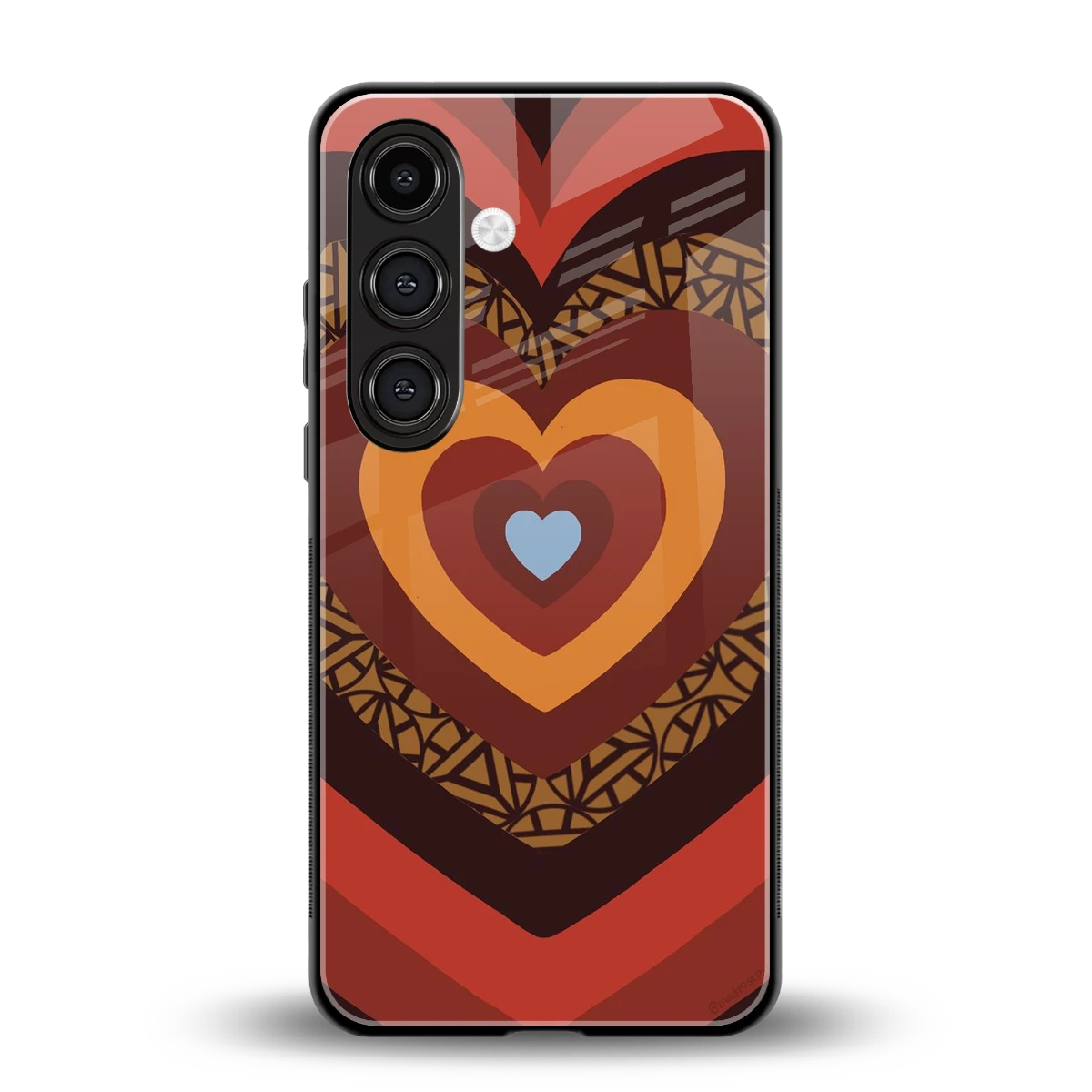 Y2K Caramel Crush Hearts back phone cover | glass case for samsung galaxy s24