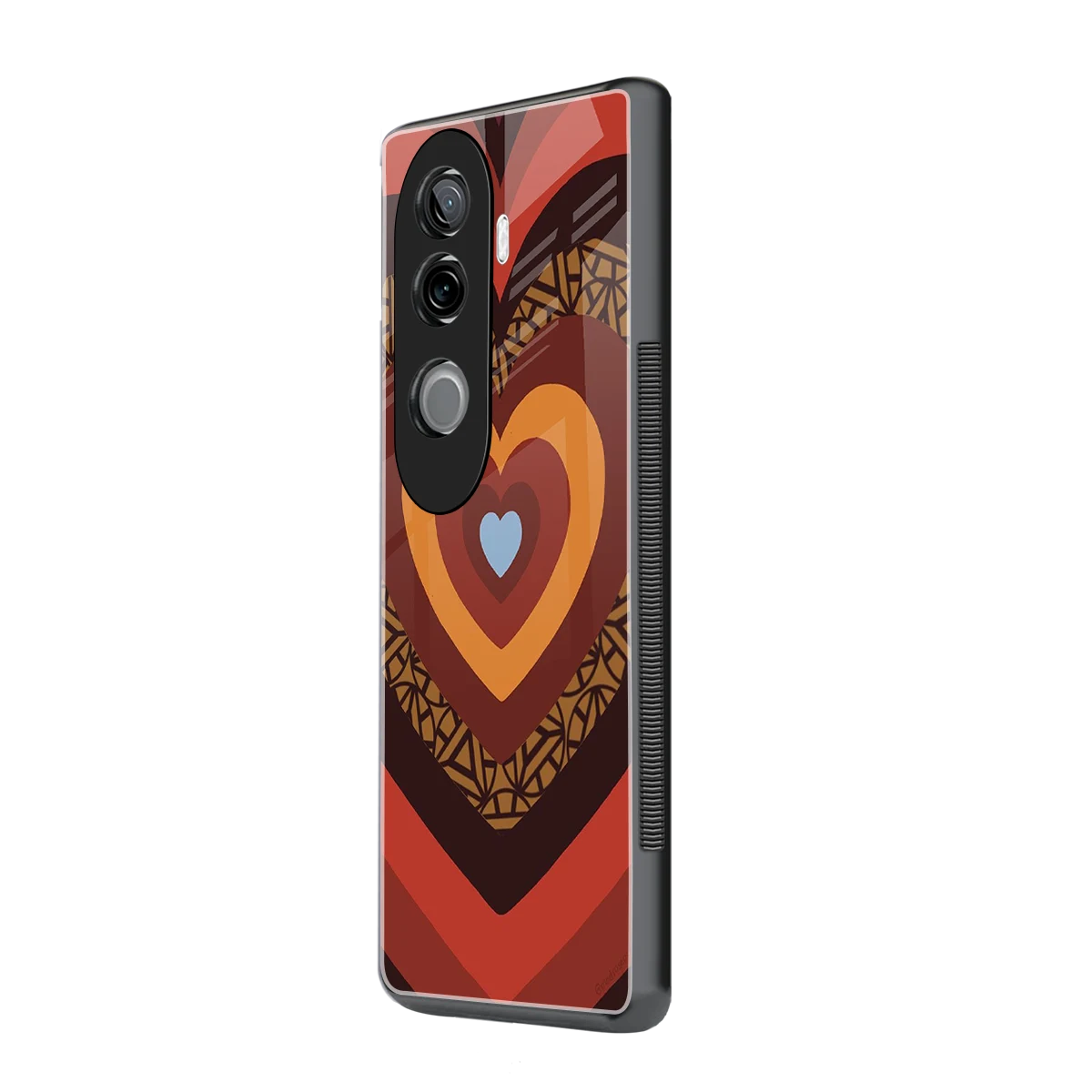 Y2K Caramel Crush Hearts vivo v40e mobile cover | shockproof glass phone case