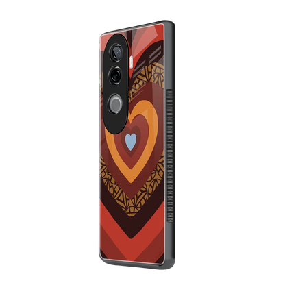 Y2K Caramel Crush Hearts vivo v40e mobile cover | shockproof glass phone case