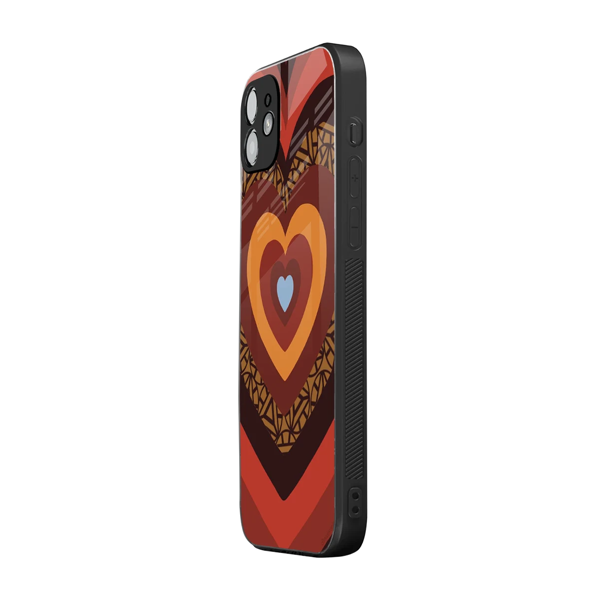 Y2K Caramel Crush Hearts iphone 11 mobile cover | shockproof glass phone case
