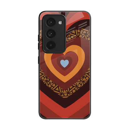 Y2K Caramel Crush Hearts back phone cover | glass case for redmi 15 5g