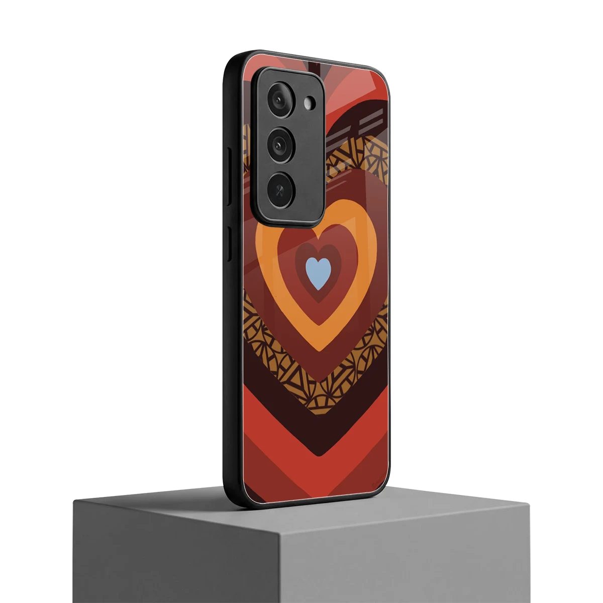 Y2K Caramel Crush Hearts redmi 15 5g mobile cover | shockproof glass phone case