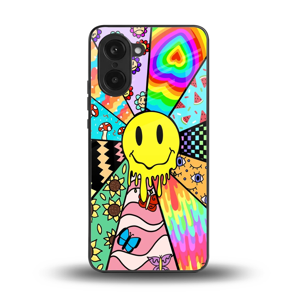 Y2K Doodle back phone cover | glass case for oneplus nord ce5 5g