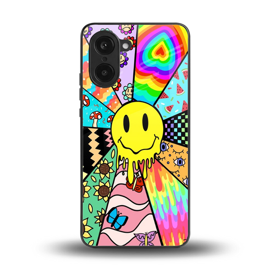 Y2K Doodle back phone cover | glass case for oneplus nord ce5 5g