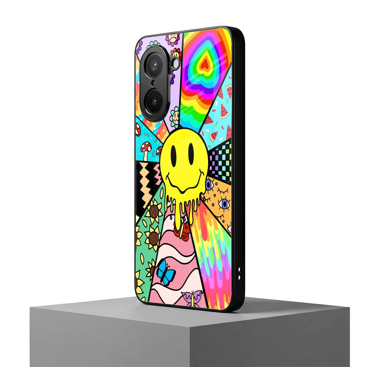 Y2K Doodle oneplus nord ce5 5g mobile cover | shockproof glass phone case