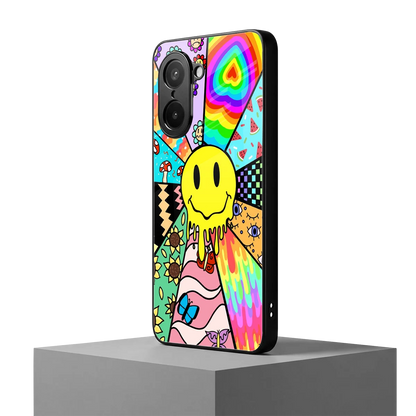 Y2K Doodle oneplus nord ce5 5g mobile cover | shockproof glass phone case