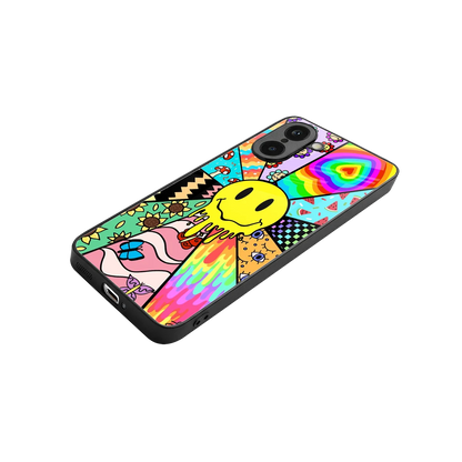 Y2K Doodle stylish phone case for oneplus nord ce5 5g | glossy glass and slim fit