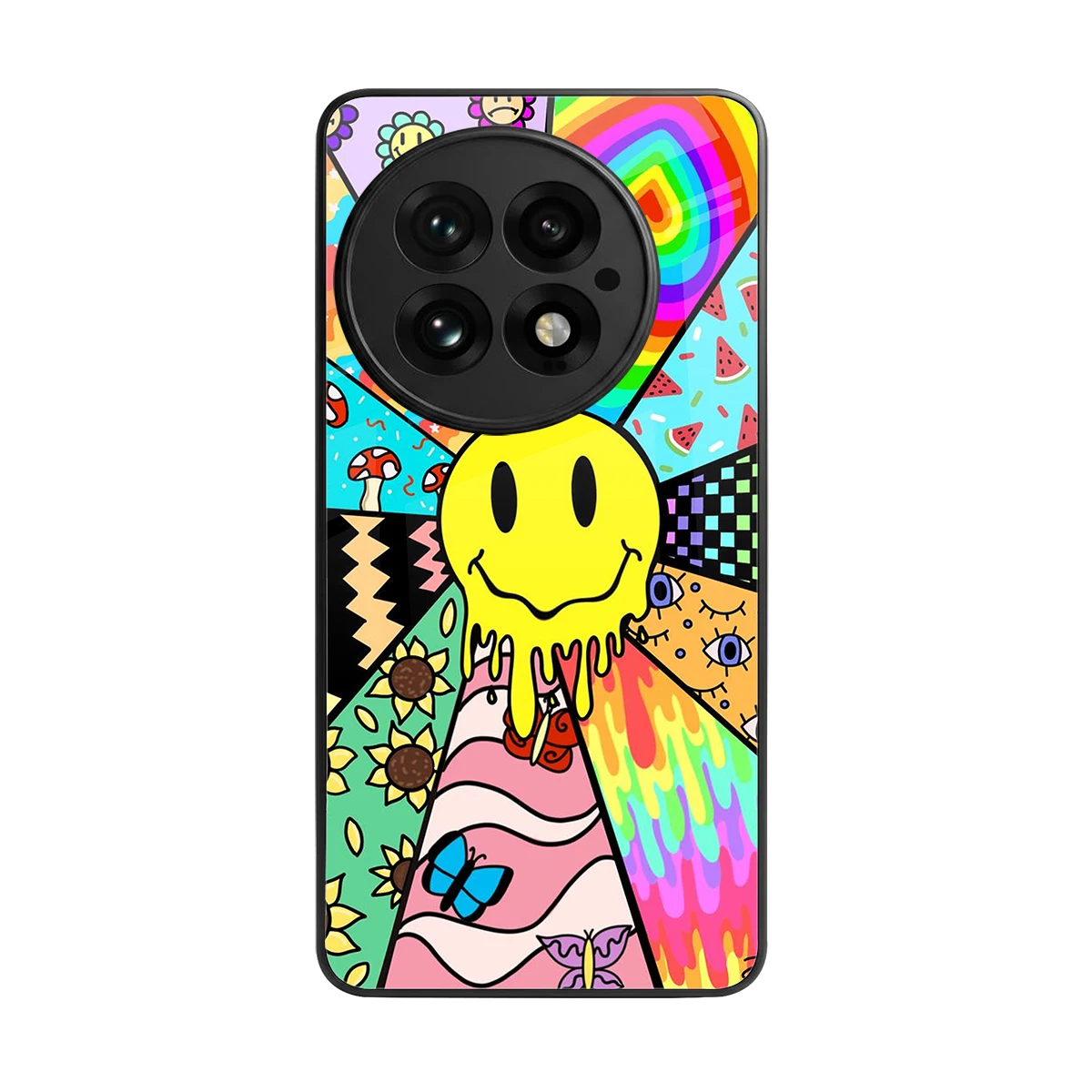 Y2K Doodle back phone cover | glass case for oneplus 13