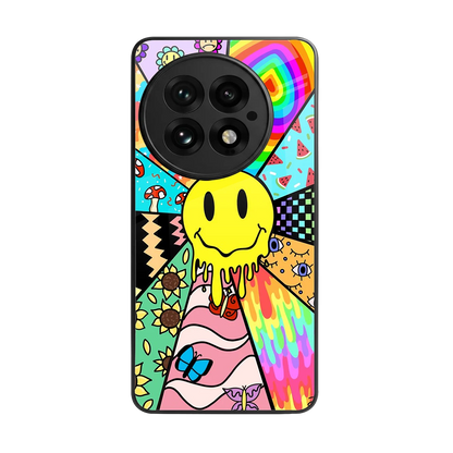 Y2K Doodle back phone cover | glass case for oneplus 13