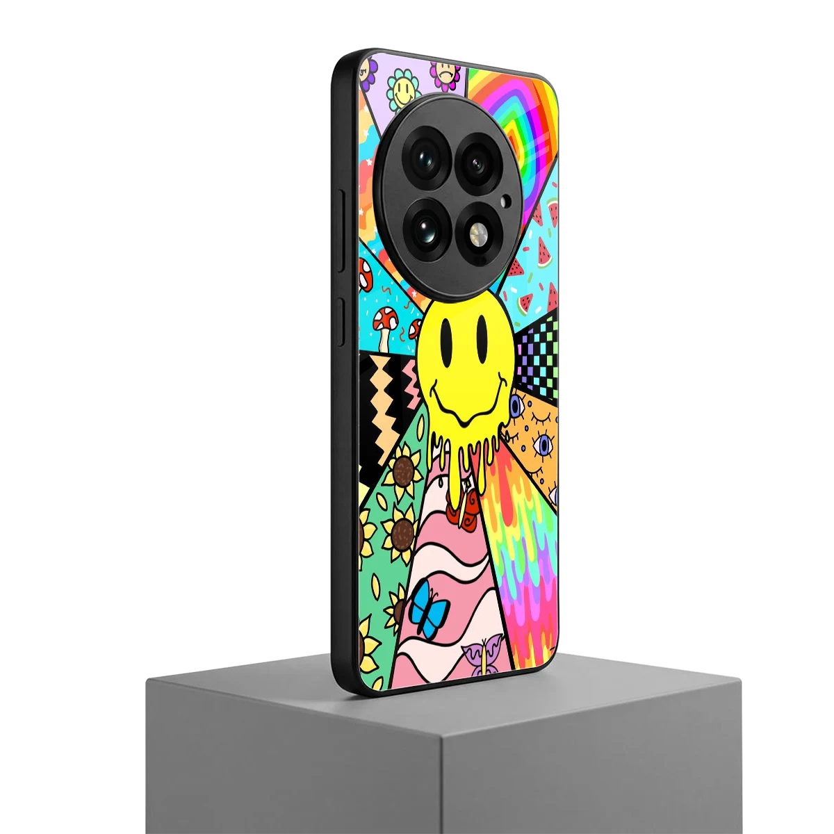 Y2K Doodle oneplus 13 mobile cover | shockproof glass phone case