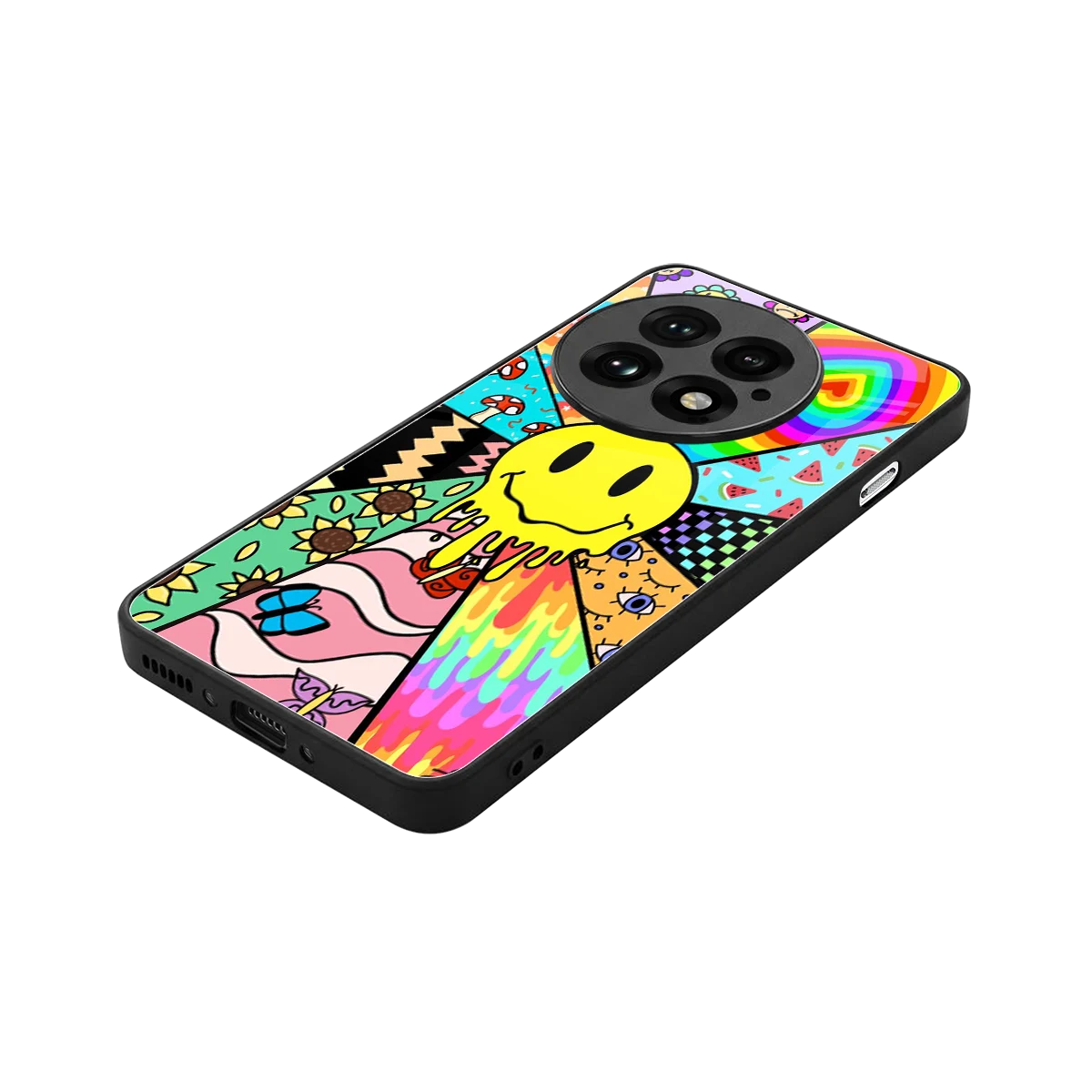 Y2K Doodle stylish phone case for oneplus 13 | glossy glass and slim fit