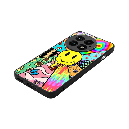 Y2K Doodle stylish phone case for oneplus 13 | glossy glass and slim fit
