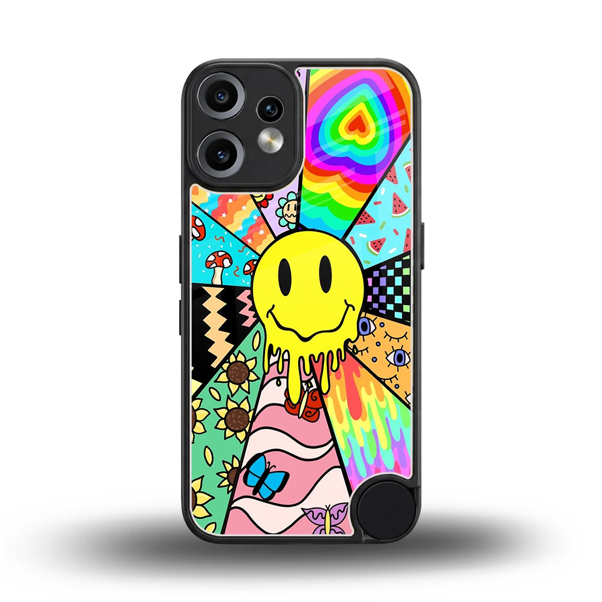 Y2K Doodle back phone cover | glass case for cmf nothing phone 2 pro
