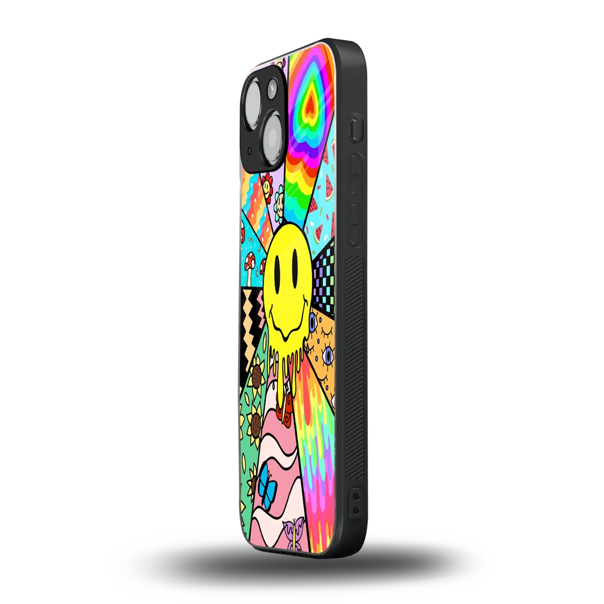 Y2K Doodle iphone 13 mini mobile cover | shockproof glass phone case
