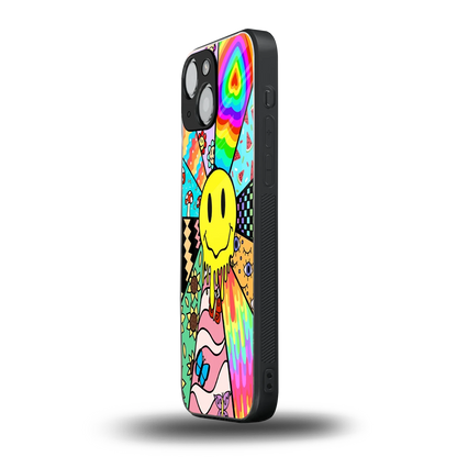 Y2K Doodle iphone 13 mini mobile cover | shockproof glass phone case