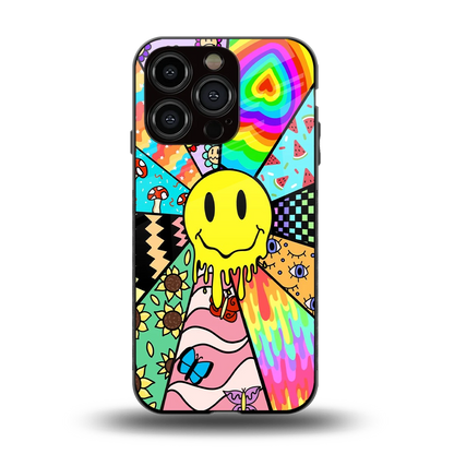 Y2K Doodle back phone cover | glass case for iphone 13 pro