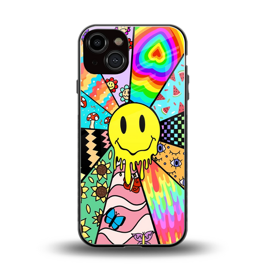 Y2K Doodle back phone cover | glass case for iphone 13