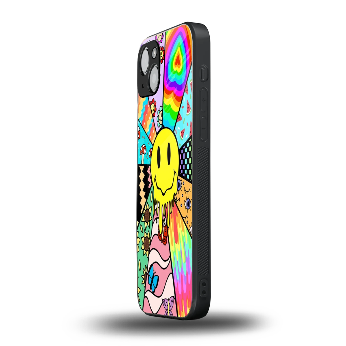 Y2K Doodle iphone 13 mobile cover | shockproof glass phone case