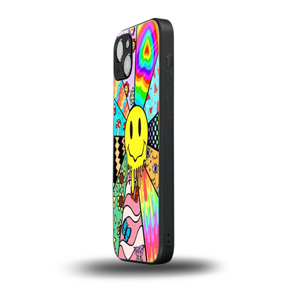 Y2K Doodle iphone 13 mobile cover | shockproof glass phone case