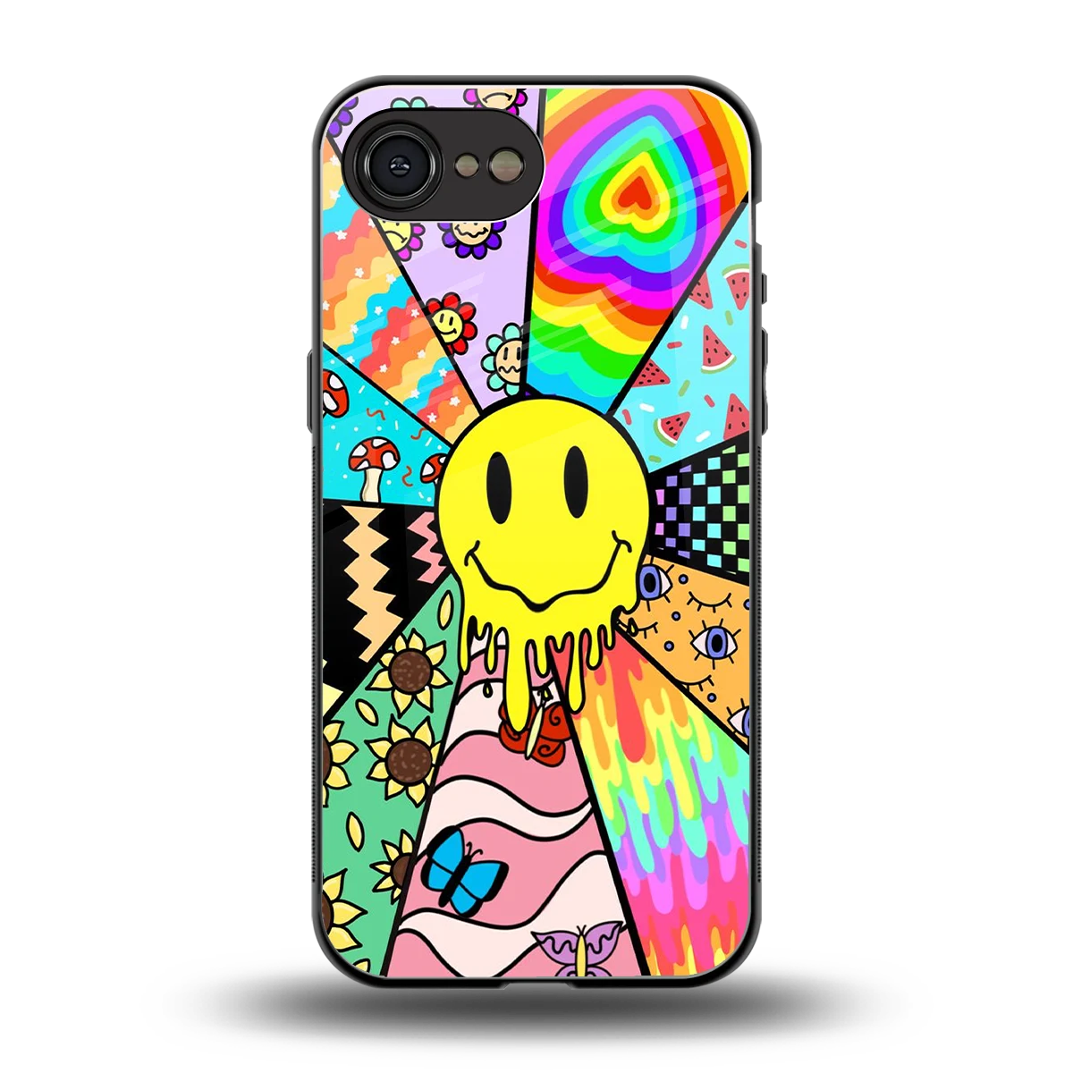 Y2K Doodle back phone cover | glass case for iphone 17e