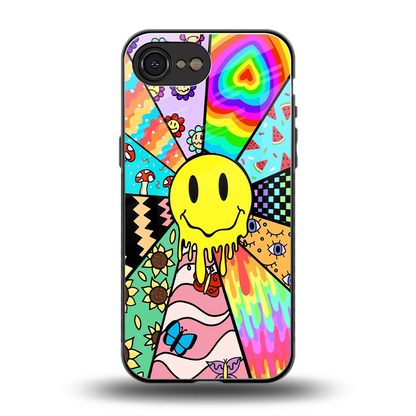 Y2K Doodle back phone cover | glass case for iphone 17e